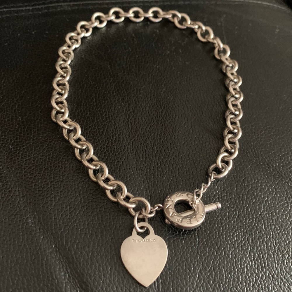 Tiffany & Co. 925 Sterling Silver Heart Toggle